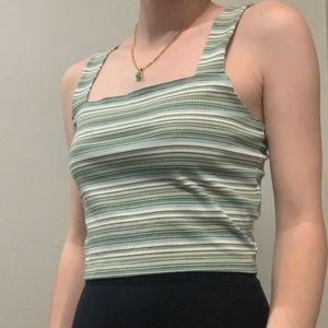 Striped Cropped Tank